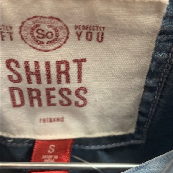 Light Blue Denim Soft Denim Shirt Dress Sz S BNWT - Picture 3 of 6